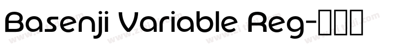 Basenji Variable Reg字体转换